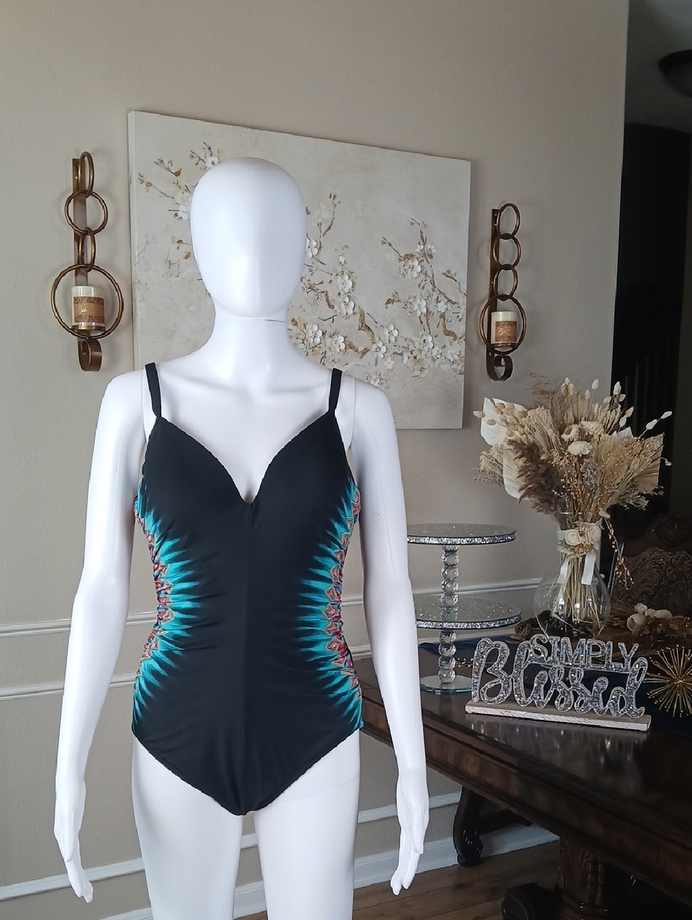 Miraclesuit Nepali Women’s Slimming Tummy Control  One-Piece Swimsuit Size 6 - Picture 4 of 16